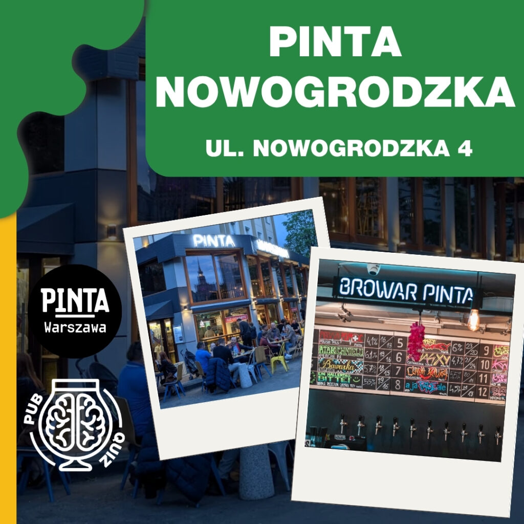 Weekly Trivia Night - PINTA Nowogrodzka