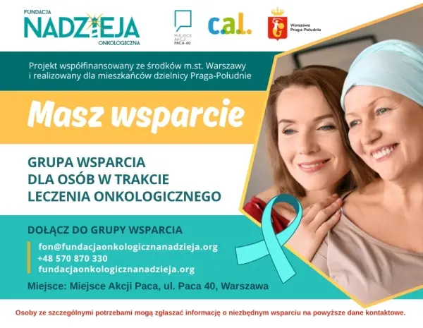 Grupa wsparcia dla osób w trakcie leczenia onkologicznego