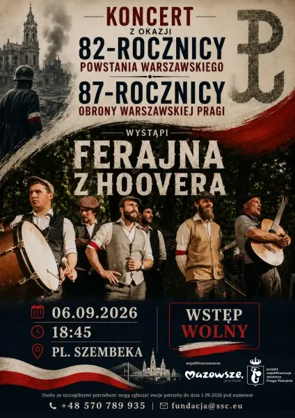 Koncert z okazji 82-rocznicy Powstania Warszawskiego oraz 87-rocznicy obrony warszawskiej Pragi